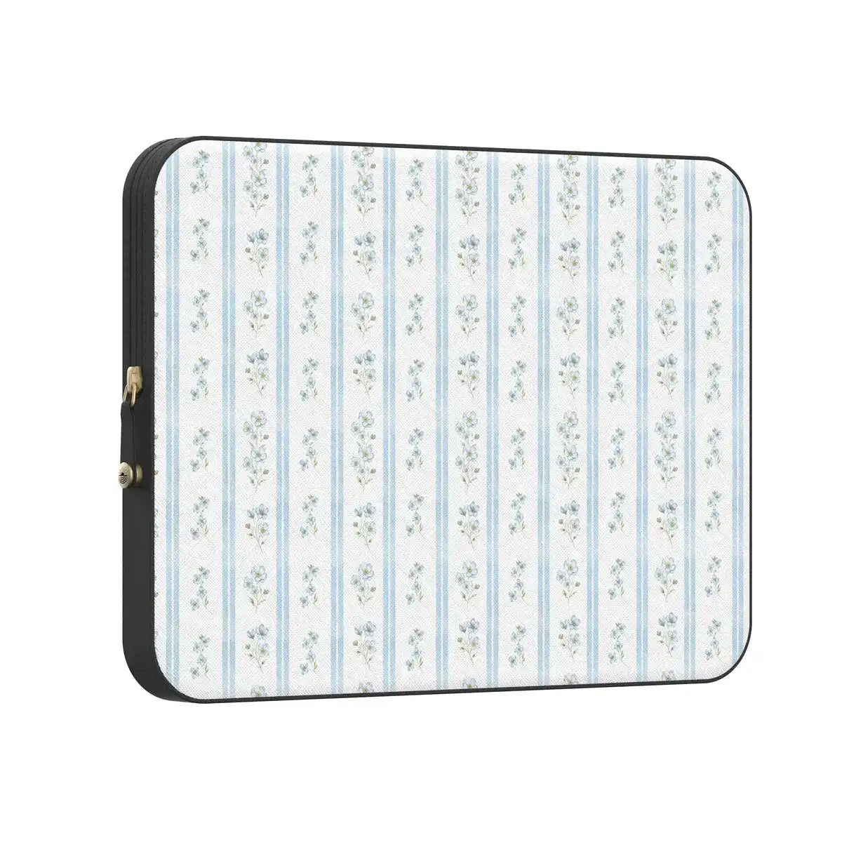 Cottage Stripe | Blue Floral Laptop Case