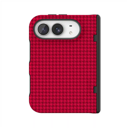 Best Dressed | Red Houndstooth Case