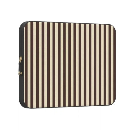 S'more Stripes | Brown Striped Laptop Case