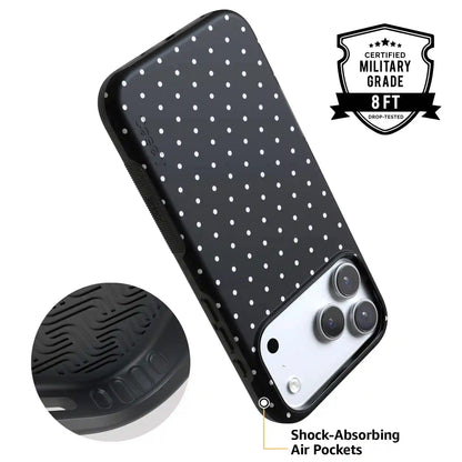 On the Dot | White Polka Dot Case