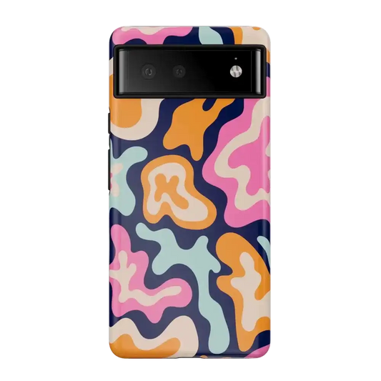 Midnight Color Splash | Abstract Retro Google Pixel Case
