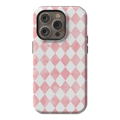 Queen of Diamonds | Pink Watercolor Case