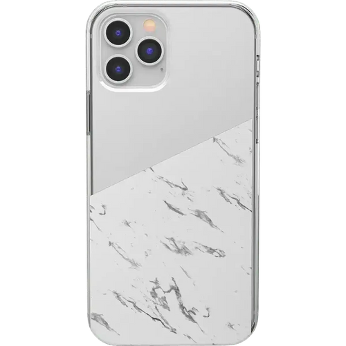 Let's Split | Half White Clear Marble Case
