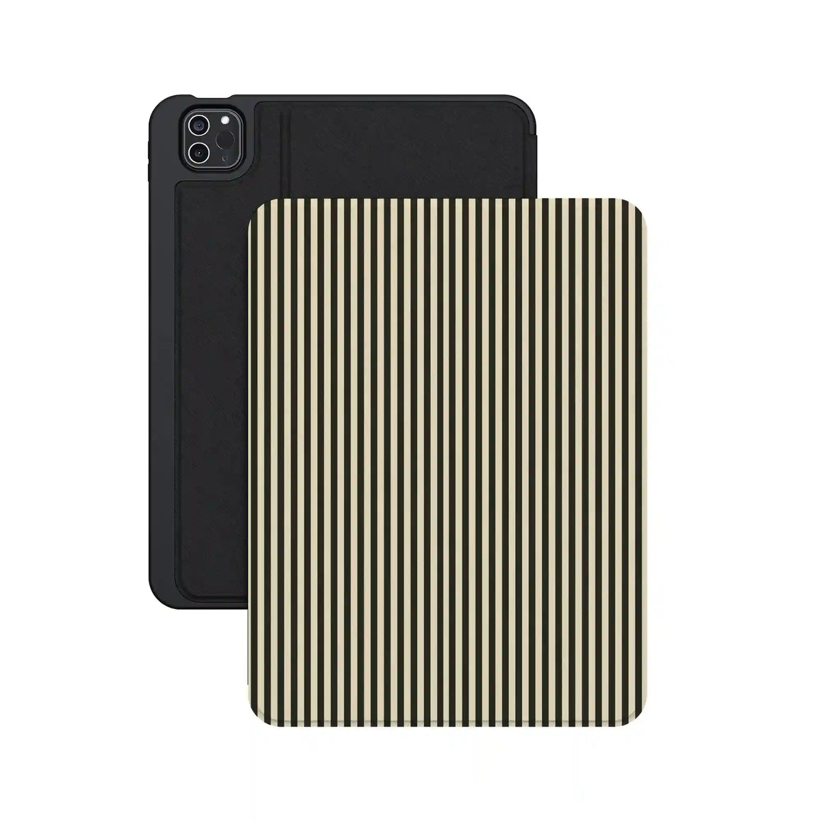 Stripes and the City | Black Pinstripes iPad Case