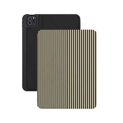 Stripes and the City | Black Pinstripes iPad Case
