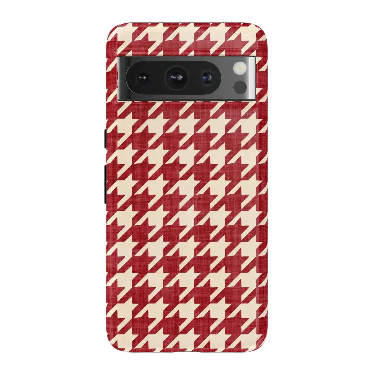 Scarlet Stitch | Red Houndstooth Case