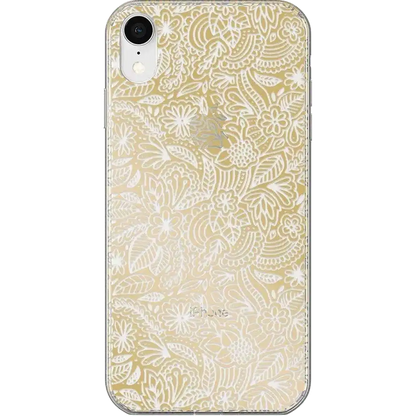 Floral Mandala | Rose Gold Clear Case