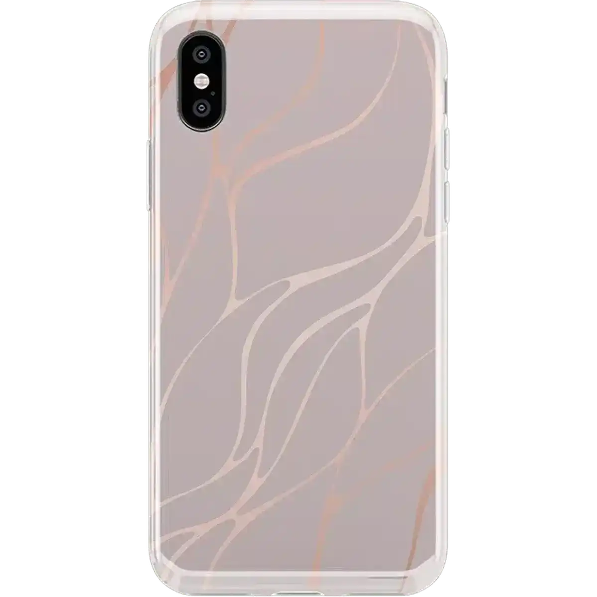Midnight Ride | Pink and Gold Metallic Waves Case