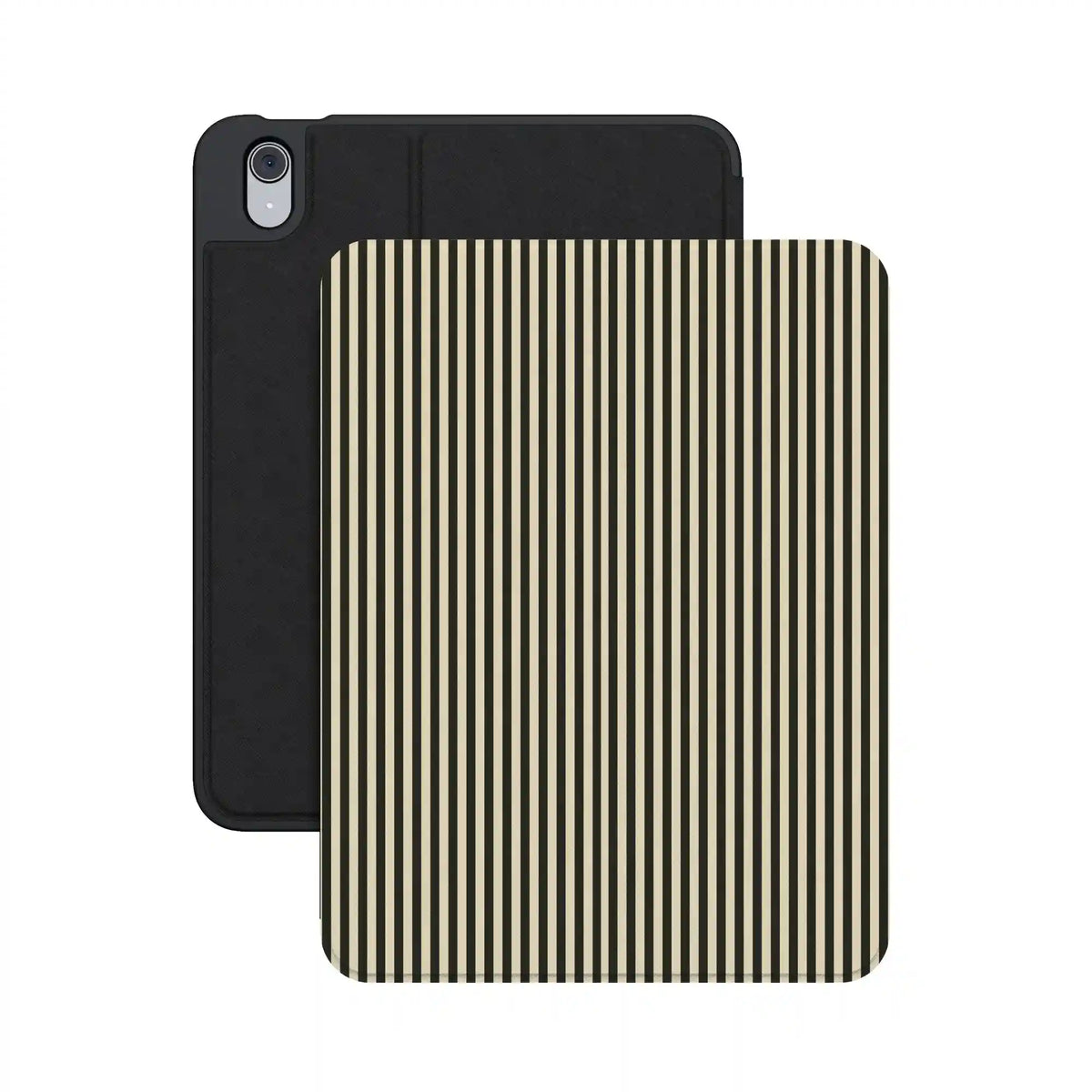 Stripes and the City | Black Pinstripes iPad Case