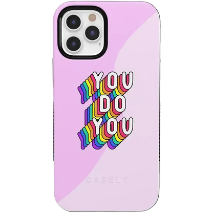YOU DO YOU | Purple Print iPhone Case