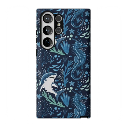 Midnight Reef | Shark Print Case