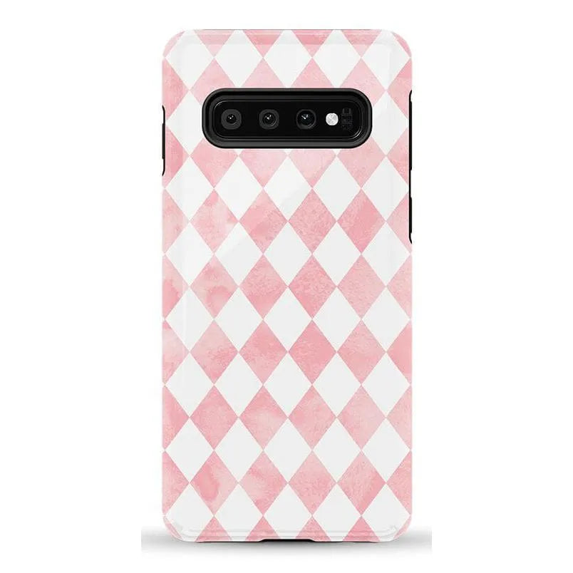 Queen of Diamonds | Pink Watercolor Case