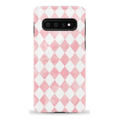 Queen of Diamonds | Pink Watercolor Case