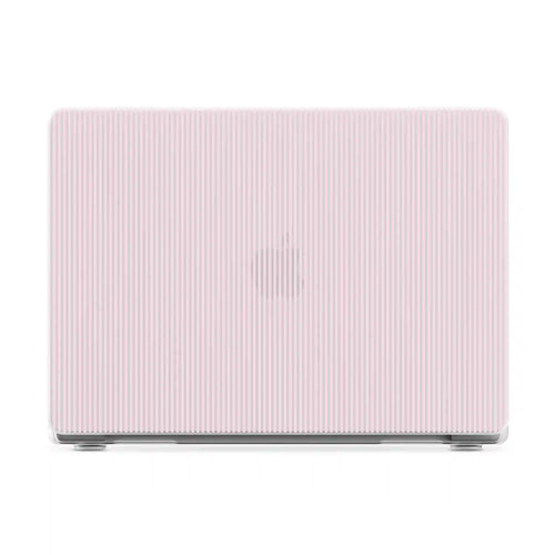Stripes and the City | Light Pink Pinstripe Laptop Shell