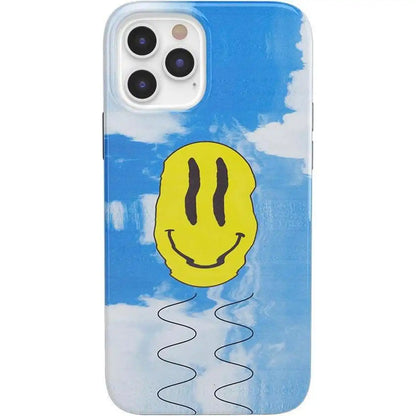 On Cloud Nine | Glitch Smiley Face Case