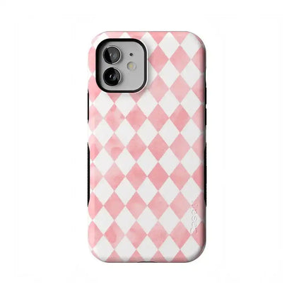 Queen of Diamonds | Pink Watercolor Case