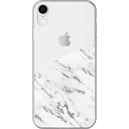 Let's Split | Half White Clear Marble Case