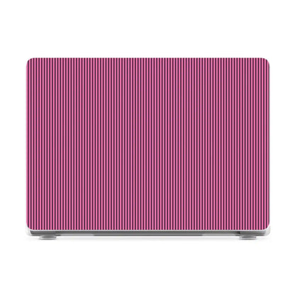 Stripes and the City | Pink & Purple Pinstripe Laptop Shell