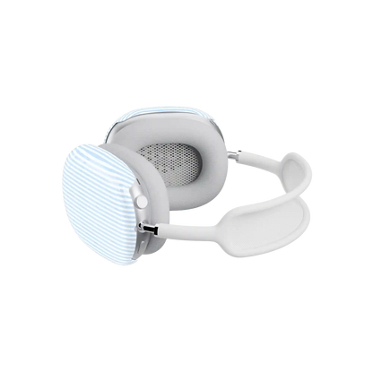 Stripes and the City | Light Blue Pinstripe AirPods Max Case