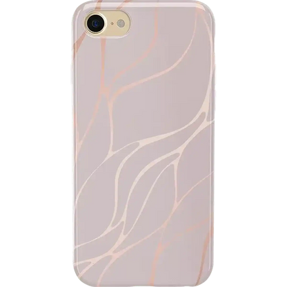 Midnight Ride | Pink and Gold Metallic Waves Case