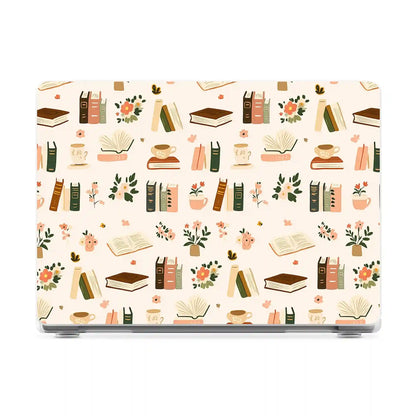 Cozy Fiction | Books & Blooms Laptop Shell