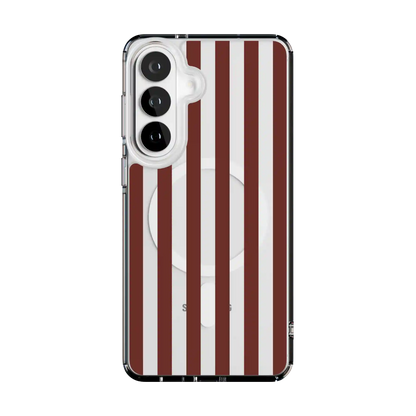 Sunday in Brooklyn | Burgundy Stripes Case