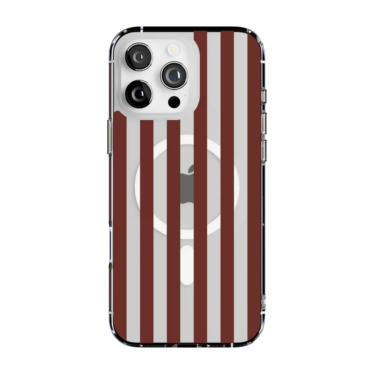 Sunday in Brooklyn | Burgundy Stripes Case
