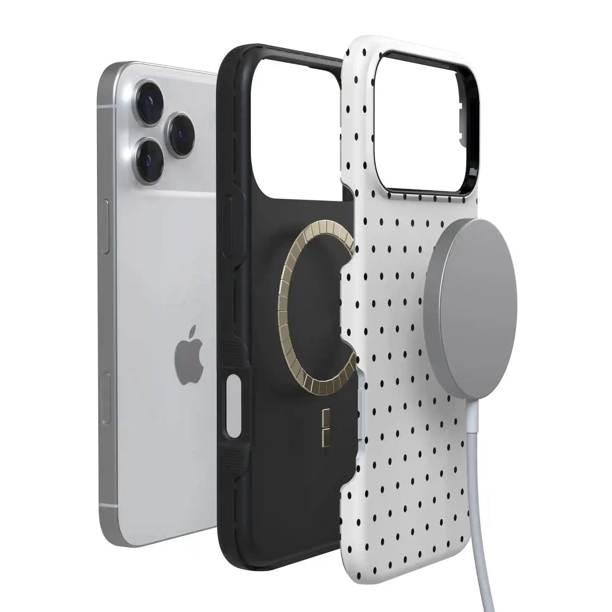 On the Dot | Black Polka Dot Case