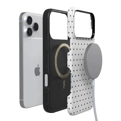 On the Dot | Black Polka Dot Case