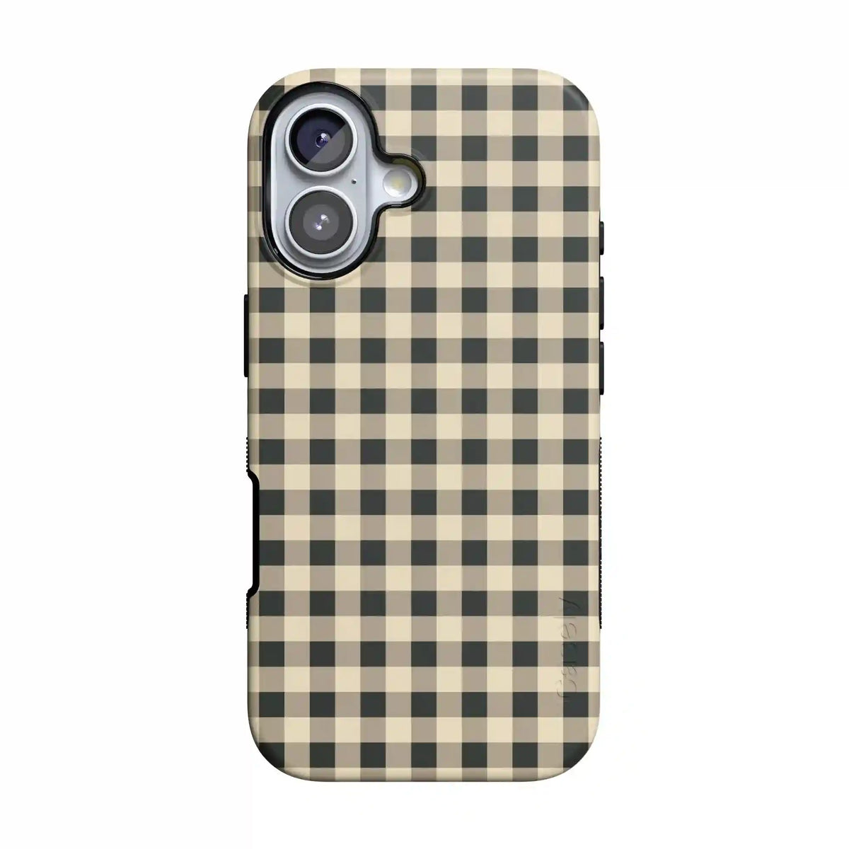 Cedar Lane | Black & Cream Gingham Case