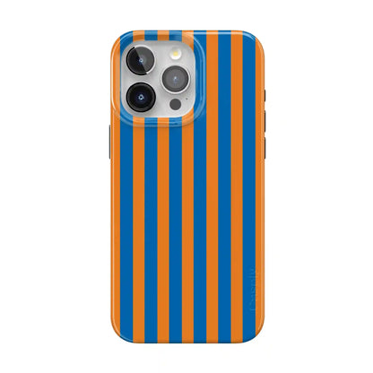 Go New York | Blue & Orange Stripes Case