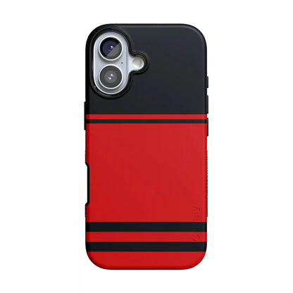 Storm Warning | Black & Red Stripes Case