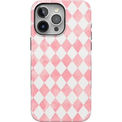 Queen of Diamonds | Pink Watercolor Case