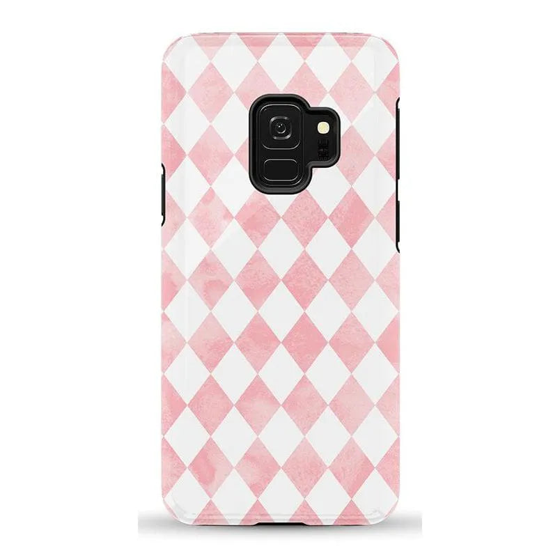 Queen of Diamonds | Pink Watercolor Case
