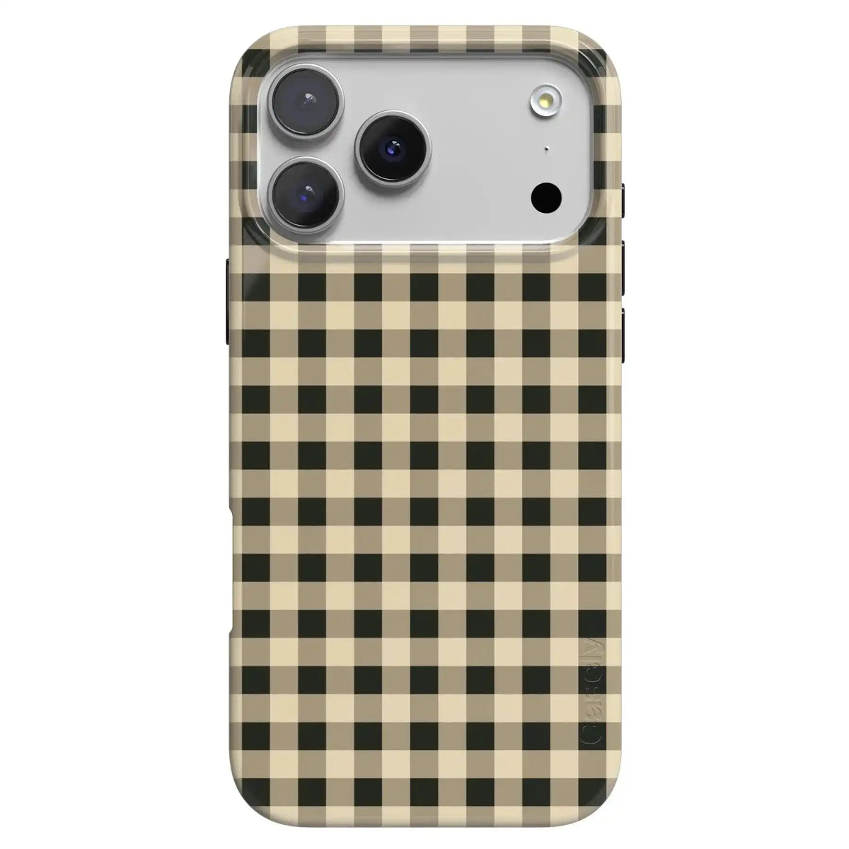 Cedar Lane | Black & Cream Gingham Case