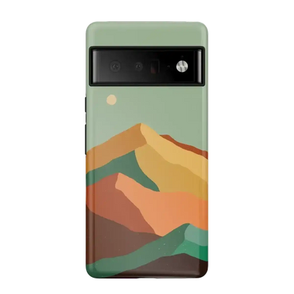 Endless Peaks | Colorblock Mountain Google Pixel Case