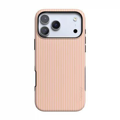 Stripes and the City | Orange & Pink Pinstripe Case