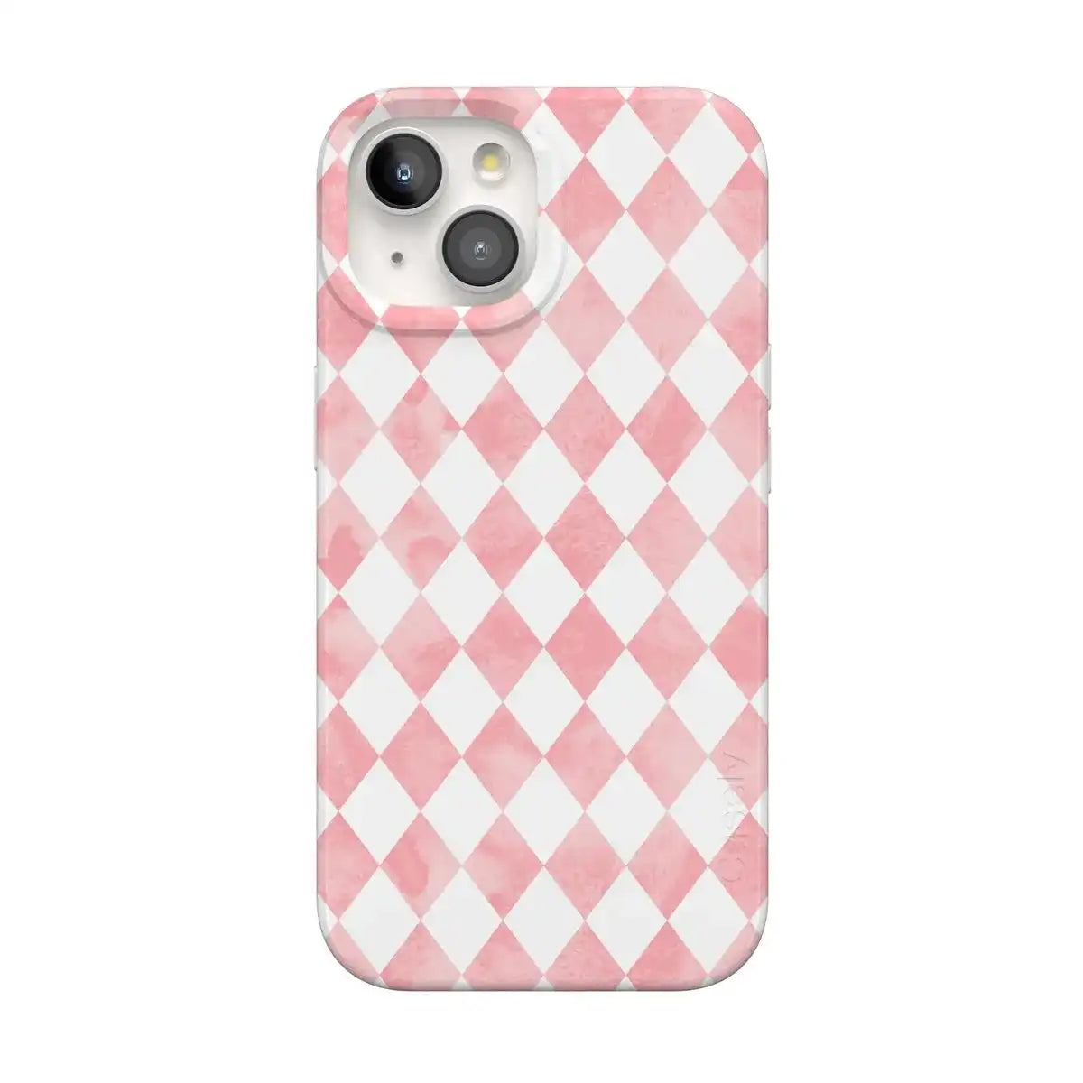 Queen of Diamonds | Pink Watercolor Case