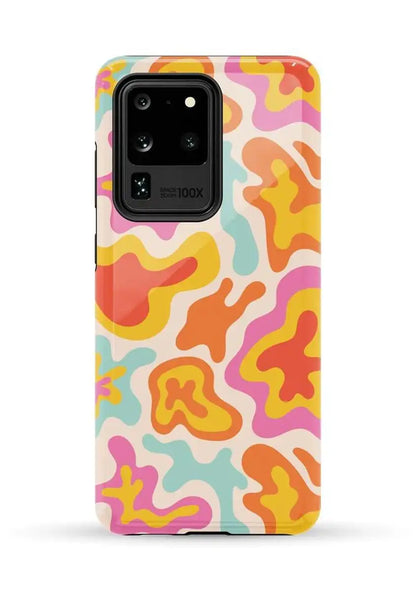 Tropical Color Splash | Abstract Retro Samsung Case