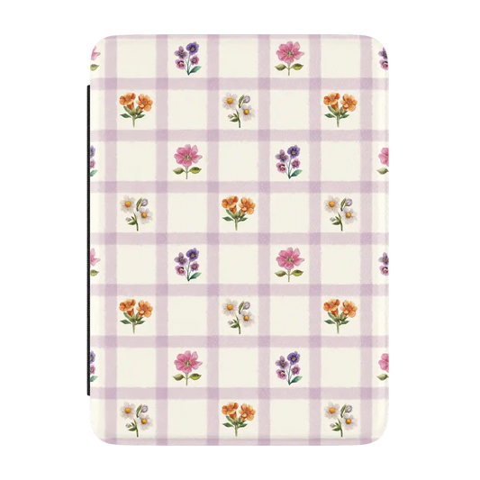 Meadow Check | Floral Gingham Kindle Case