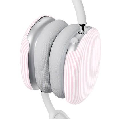 Stripes and the City | Light Pink Pinstripe AirPods Max Case