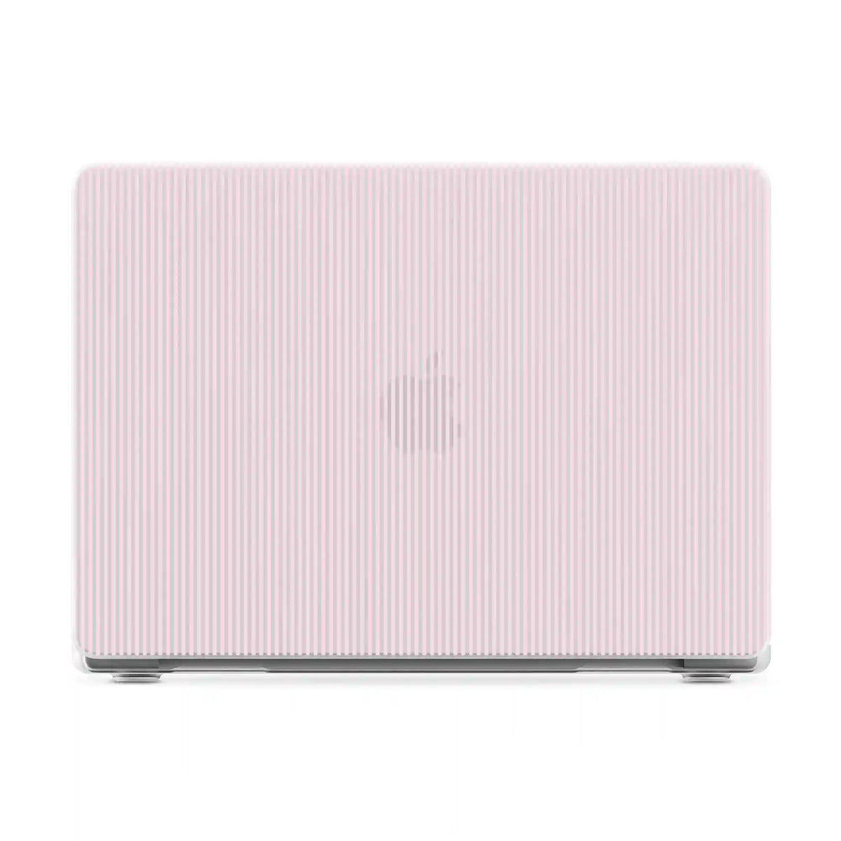Stripes and the City | Light Pink Pinstripe Laptop Shell
