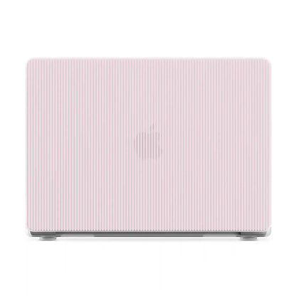 Stripes and the City | Light Pink Pinstripe Laptop Shell