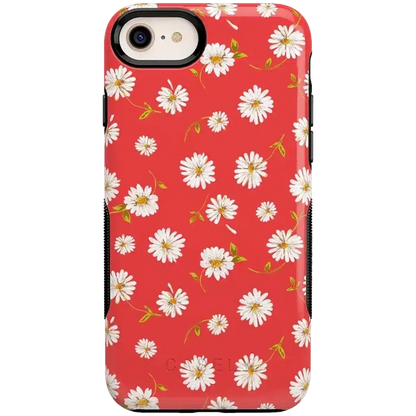 Daisy Daydream | Red Coral Floral Case