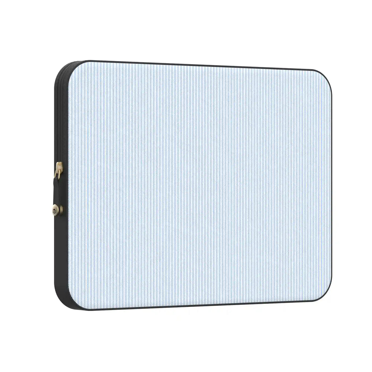 Stripes and the City | Light Blue Pinstripe Laptop Case