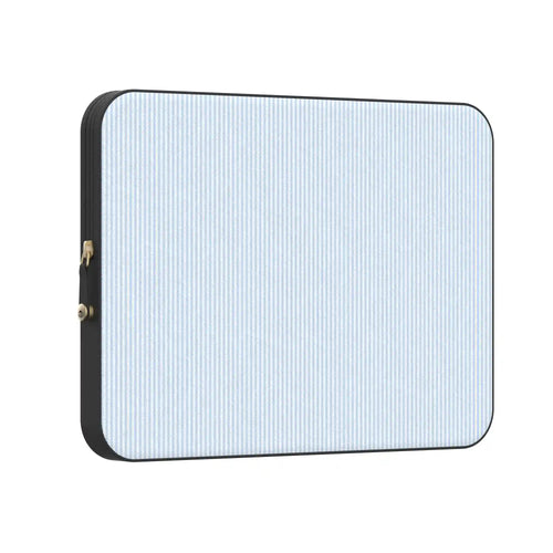Stripes and the City | Light Blue Pinstripe Laptop Case