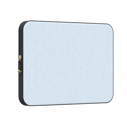 Stripes and the City | Light Blue Pinstripe Laptop Case