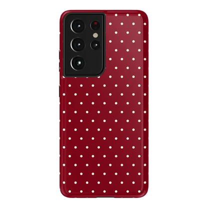On the Dot | Maroon Polka Dot Case