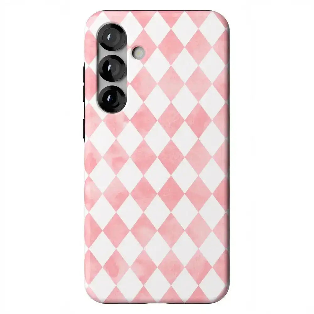 Queen of Diamonds | Pink Watercolor Case