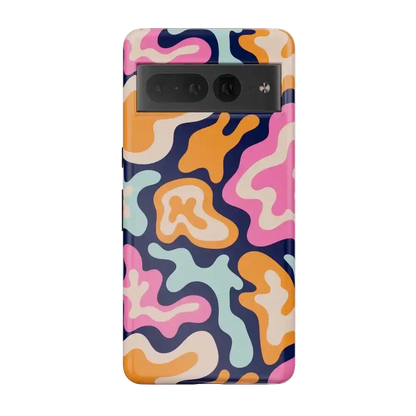 Midnight Color Splash | Abstract Retro Google Pixel Case